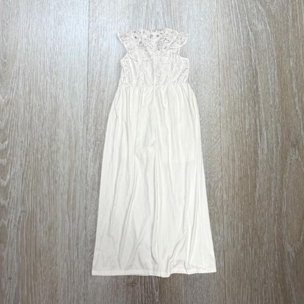 Unbranded Women's White and Cream Jumpsuit